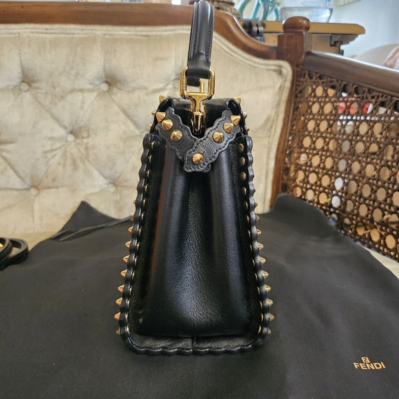 (Sold)Authentic Fendi Studded mini Peekaboo - Picture 8 of 8